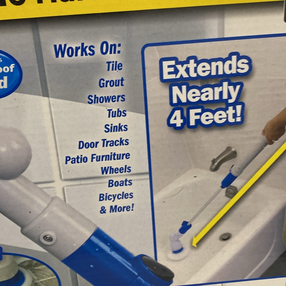 NWT Hurricane Spin Scrubber CordlessRechargeable Power Scrubber BulbHead1 Pack - Picture 9 of 11